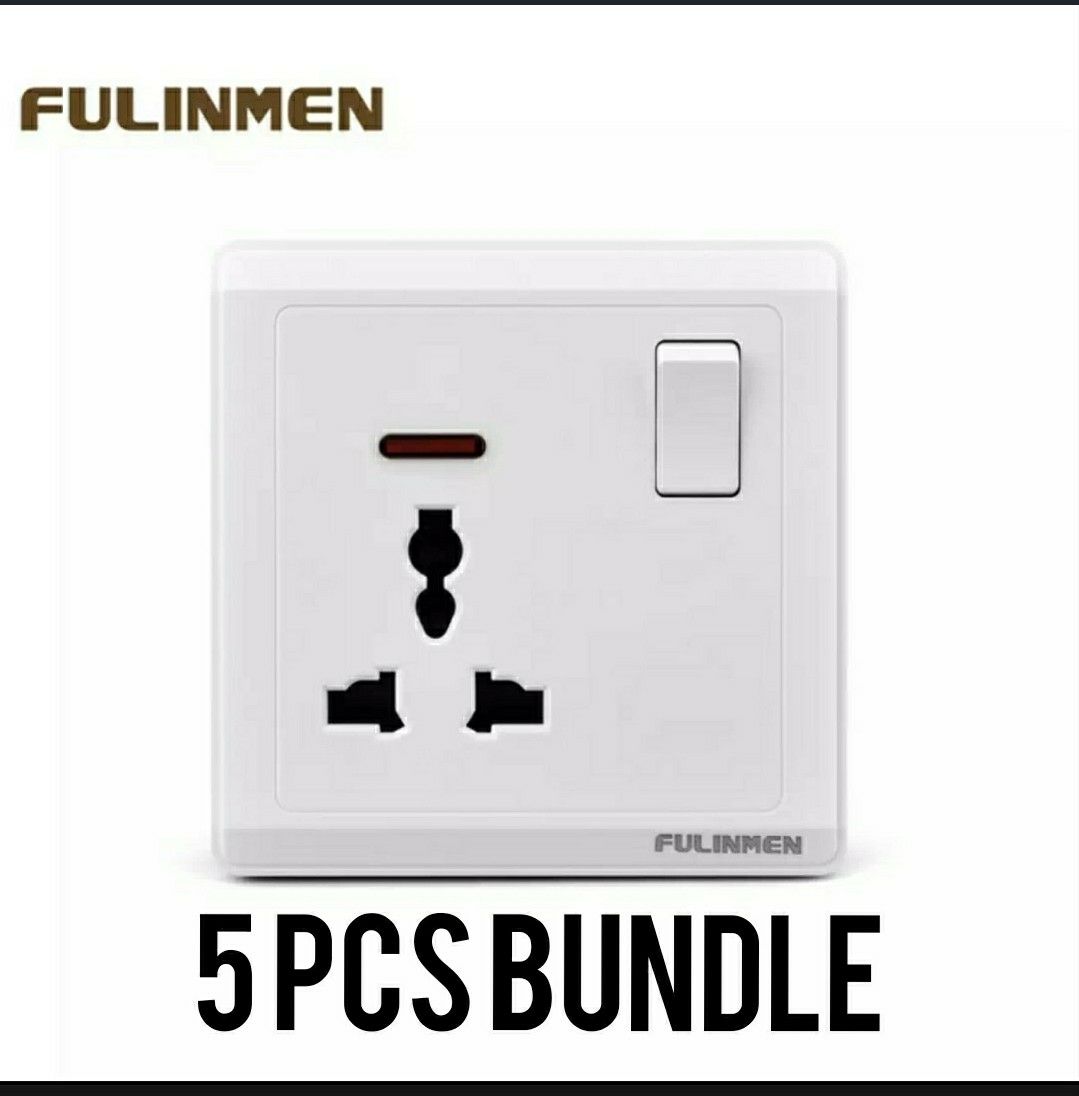 5 Pcs Fulinmen Multi Switch or Universal Switch or Multy Switch Or Flug Base or Flug Point or Multy Flug Base Best Quality. 
