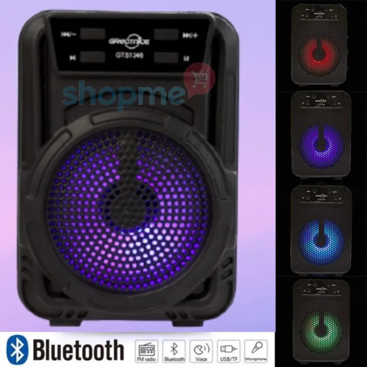 Bluetooth Rechargeable Speaker with FM Radio, AUX, TF Memory Card ...