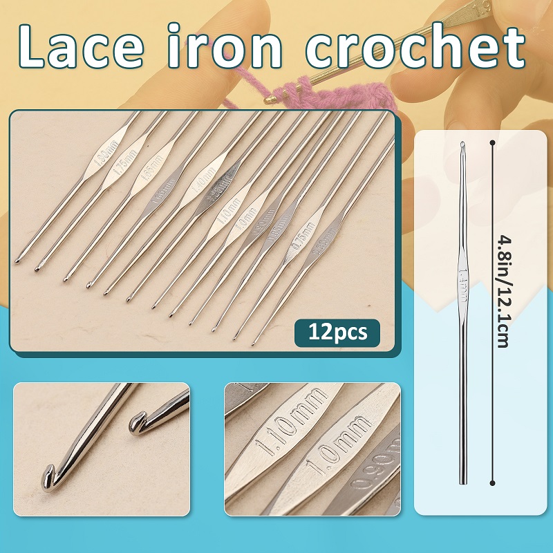 Crochet Hook Set Crocheting Kit Crochet Hooks for Starters with Stitch Markers Blunt Hand Sewing Needles for DIY Kniting Craft. 