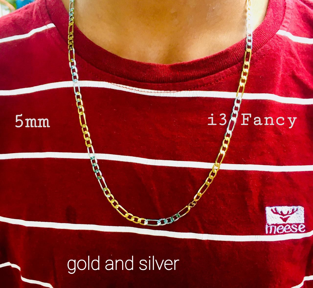 Lara Chain Gold And Silver New Trendy Lara Chain Necklace for Men Women | Daraz.lk