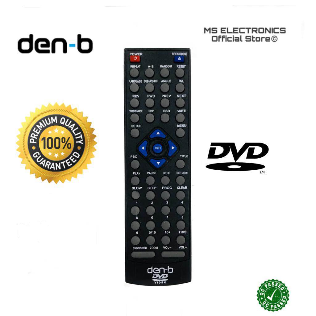 DEN B DVD Remote Controller