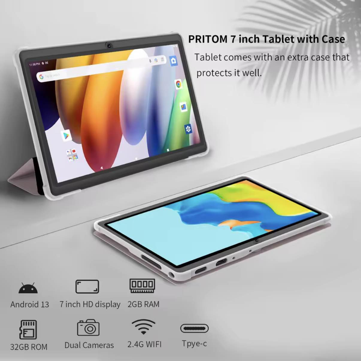 PRITOM 7 Inch WIFI Tablet. 