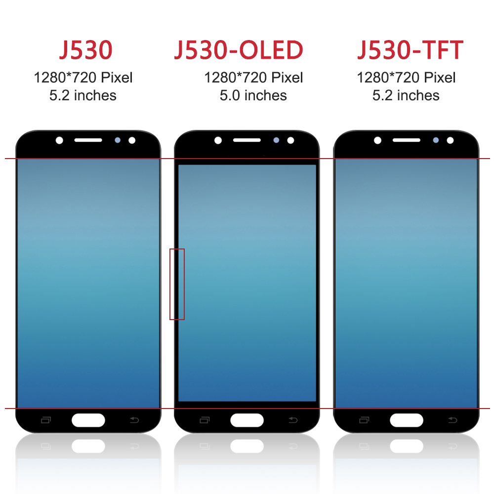 J5 2017 For Samsung 5.2''For J5 Pro J530 J530F J530G J530S LCD Display Touch Screen Digitizer Assembly Replacement. 