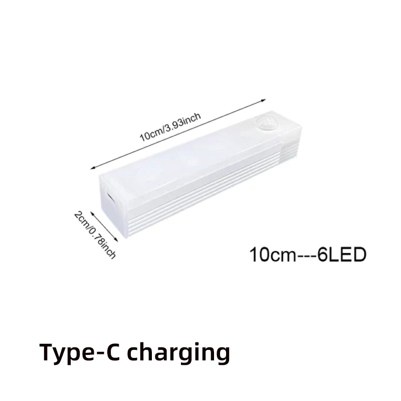 Motion Sensor Lamp Night Light Wireless LED USB Type C Rechargeable ...