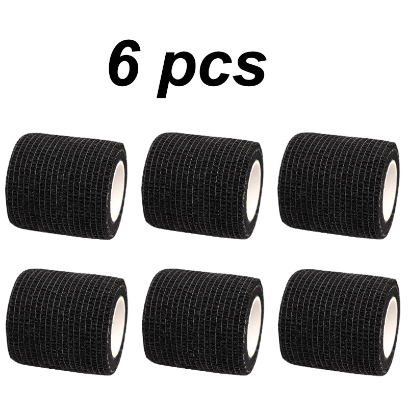 Black Colorful Self Adhesive Elastic Bandage 4.8m Sports Wrap Tape For Knee Support Pads Finger Ankle Palm Wrist Pet Tattoo. 