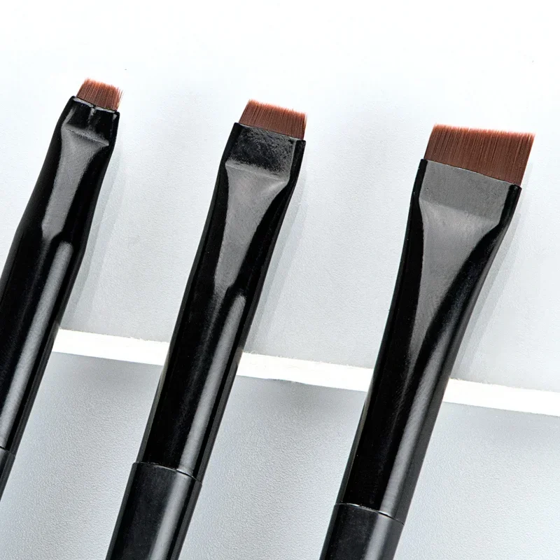 Wholesale 3pcs/set Blade Eyeliner Brush Eyebrow Brush Portable Flat Fine Eye Liner Brow Contour Makeup Brushes Makeup Tool. 