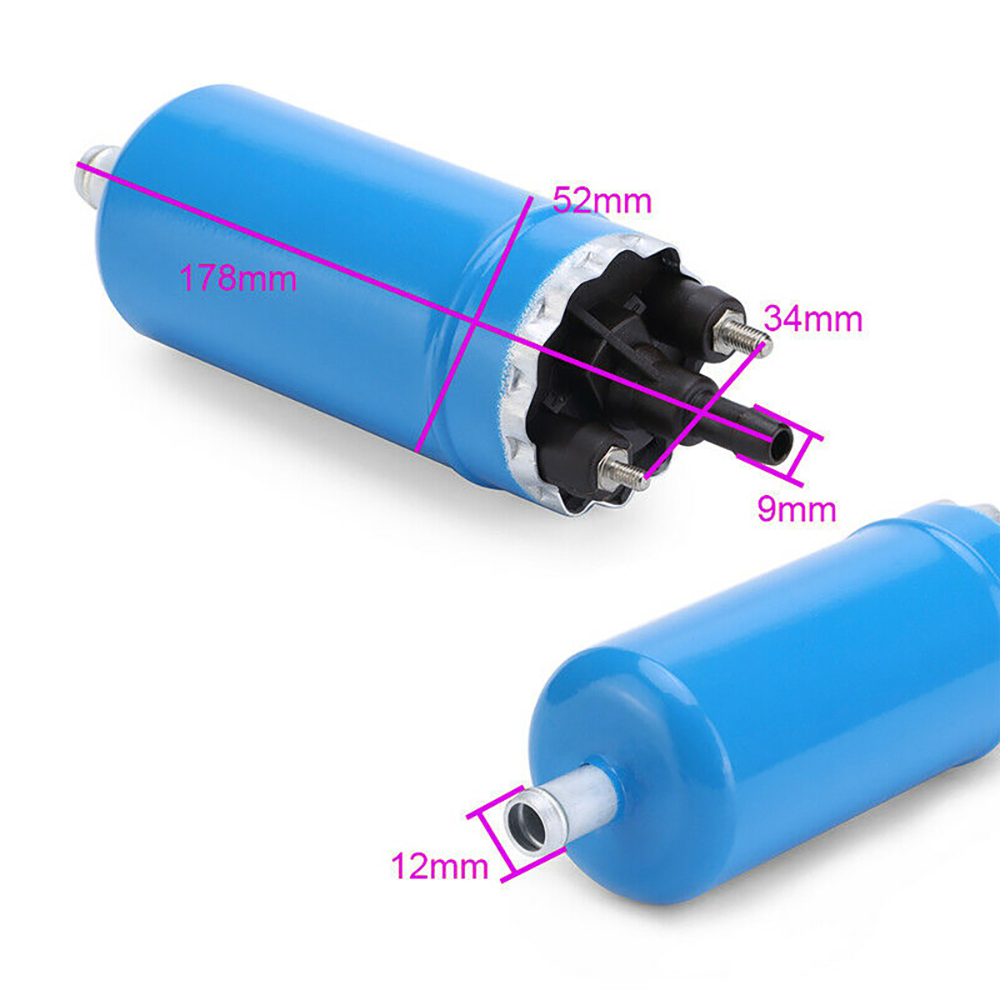 12V Universal External Electric Gasoline Car Fuel Pump 43.5PSI For Alfa BMW Renault Toyota Opel Vauxhall 0580464038. 