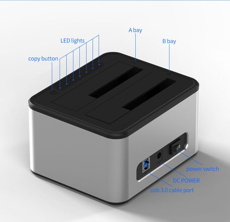 Hard Disk Docking Station USB 3.0. 