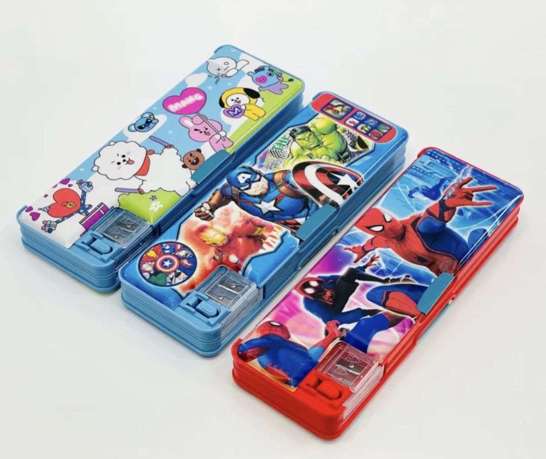 Disney Spider-man Pencil Case Captain America Hard Shell Large-capacity  Stationery Bag Boy Pupil Pencil Box Birthday Gifts - Action Figures -  AliExpress