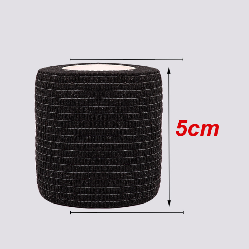Black Colorful Self Adhesive Elastic Bandage 4.8m Sports Wrap Tape For Knee Support Pads Finger Ankle Palm Wrist Pet Tattoo. 