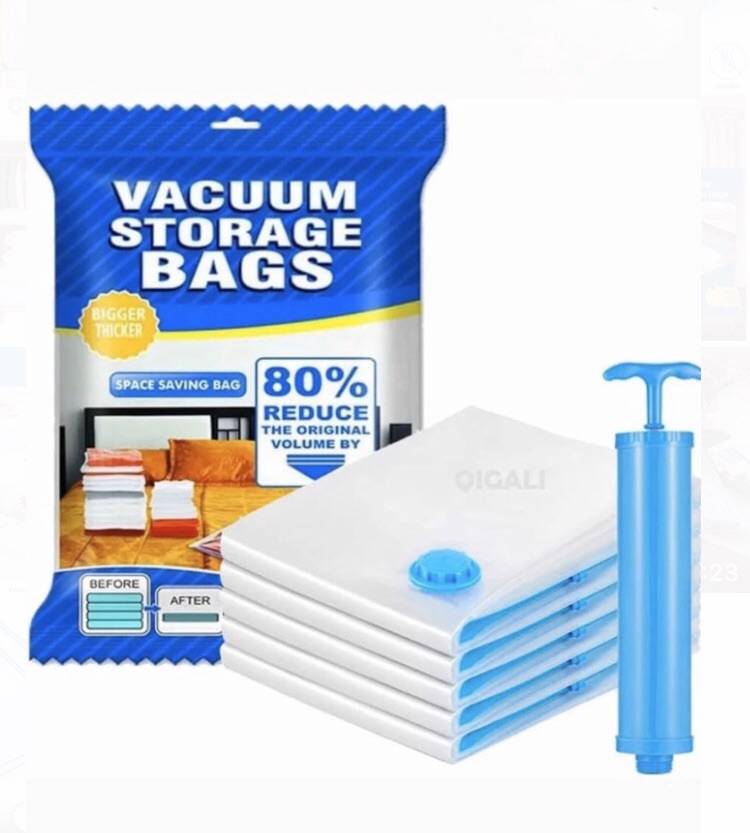 1 2 5 Pcs Vacuum Storage Bags Space Saving Bags For Comforters