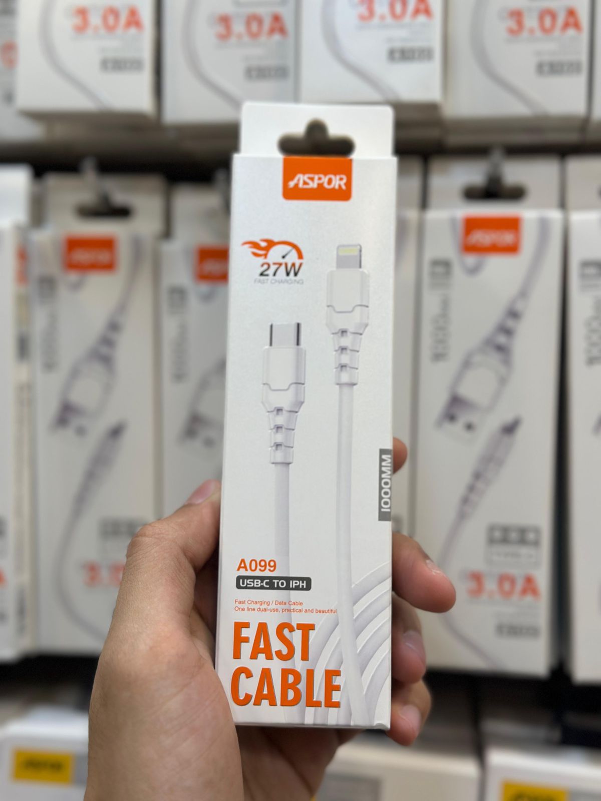 ASPOR A099 TYPE C TO LIGHTNING CABLE | Daraz.lk