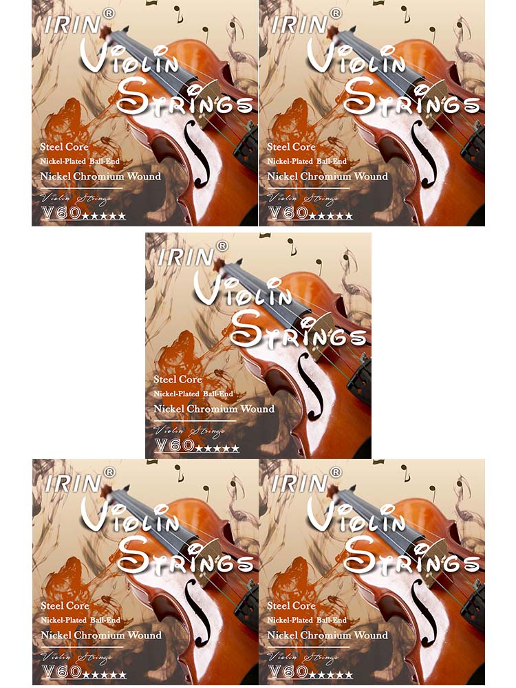 IRIN Violin Strings Professional Viola Cello Strings (E-A-D-G) Nickel Silver Wound for 4/4 3/4 1/2 1/4 Instruments Accessories. 