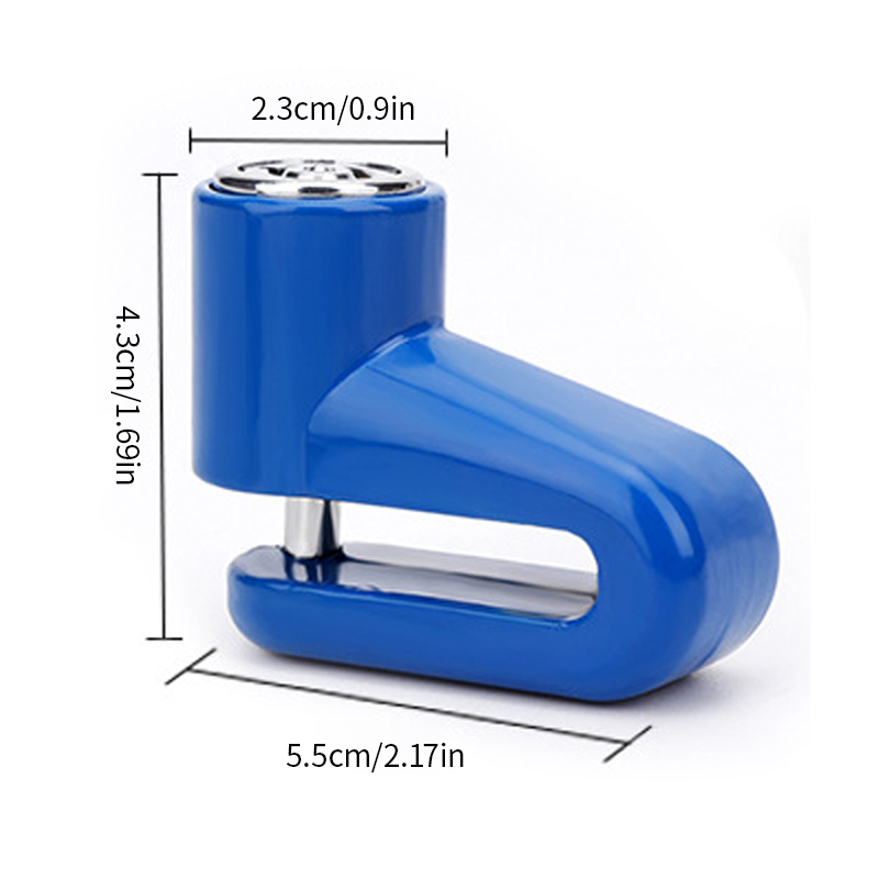 Motorcycle Bike Anti Theft Wheel Disc Brake Lock Safety Disc Wheel Lock Mountain Road Bike Padlock with Keys. 