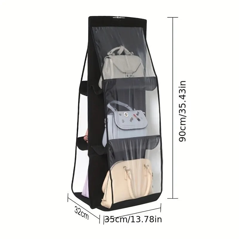 Handbag Storage Hanging Purse Organizer Bedroom Organization Dust-Proof Holder Bag for Wardrobe Closet