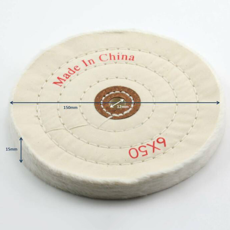 150mm Cloth Wool Polishing Wheel Buffing Pads Wheel Cleaning Pad Power Angle Bench Grinder Tool Polishing Disc Polisher. 