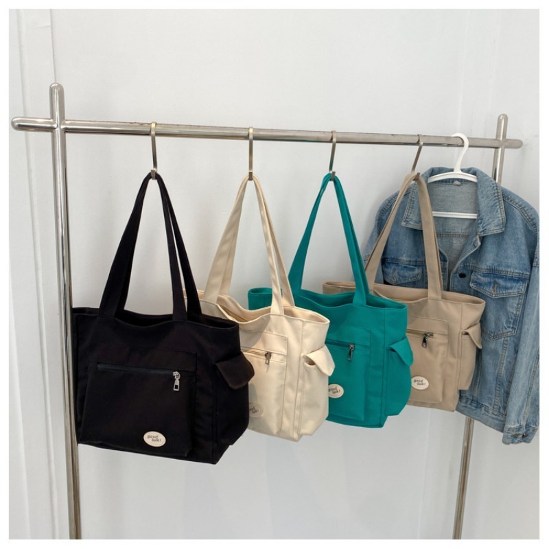 Women's Fashion Shoulder Bag Class Large Capacity Student Tote Bag New Canvas Commuter Handbag Carrying Bags cabas eco bag. 