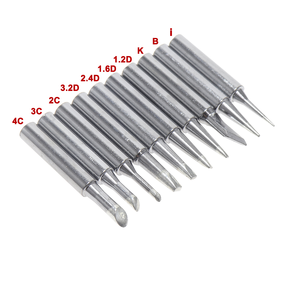 10pcs 900M Soldering Iron Tips Set Welding Nozzle Internal Heated Solder Heads Welding Tip Tool Lead-Free Solder Irons Bit. 