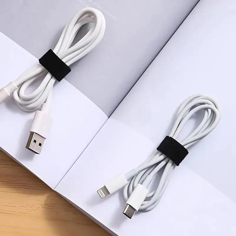 5M Cable Manager Data Cable Storage Artifact Velcro Reusable Cable Tie Nylon Free Cut Desk Wire Organizer Cable Binding Tape. 