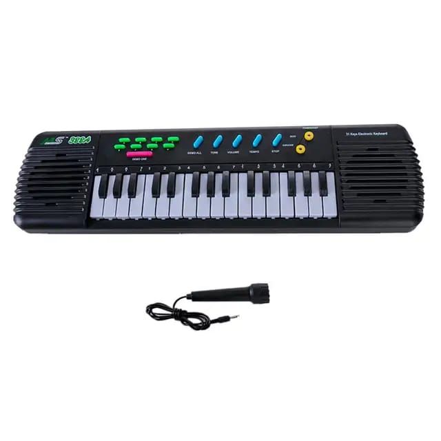 31 Keys Electronic Piano Multifunctional Electronic Organ Musical Instrument Toy with Microphone for Kids Beginners. 