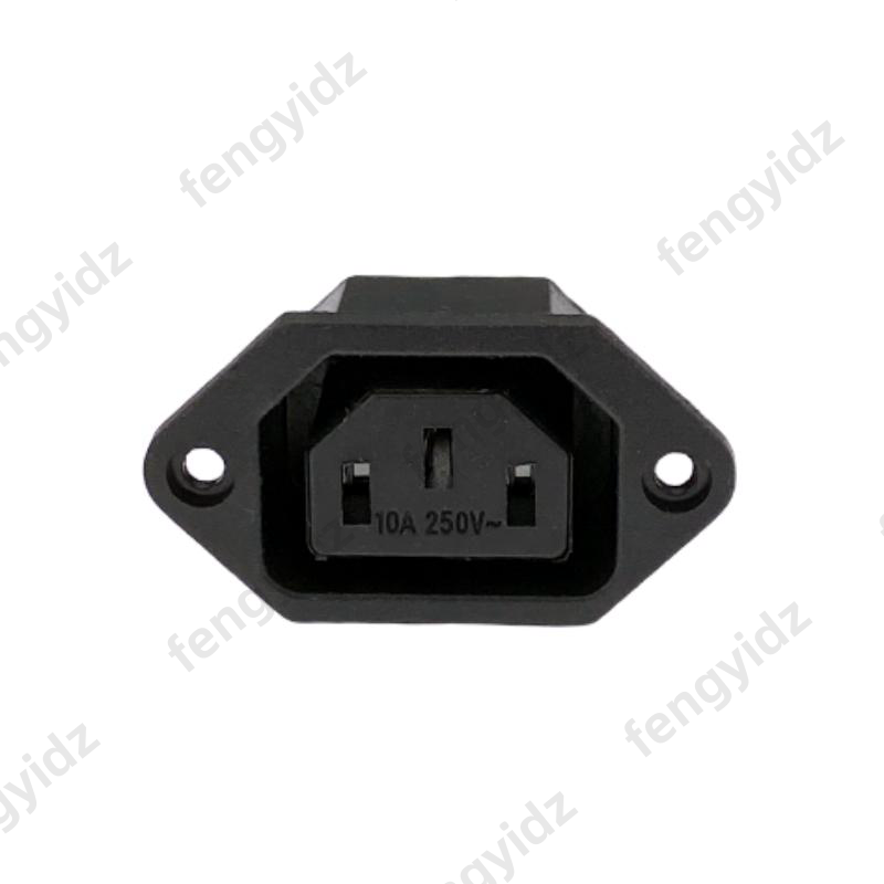 IEC320 C14 C13 Electrical AC Socket 3 Female Male Inlet Plug Connector ...