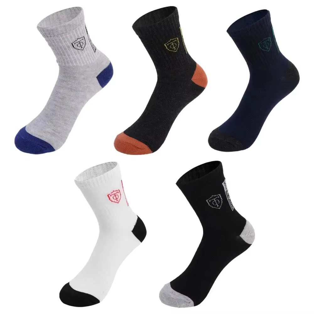 5/10 Pairs Breathable Cotton Sports Stockings Men Bamboo Fiber Autumn Winter Men Socks Sweat Absorption Deodorant Business Sox. 