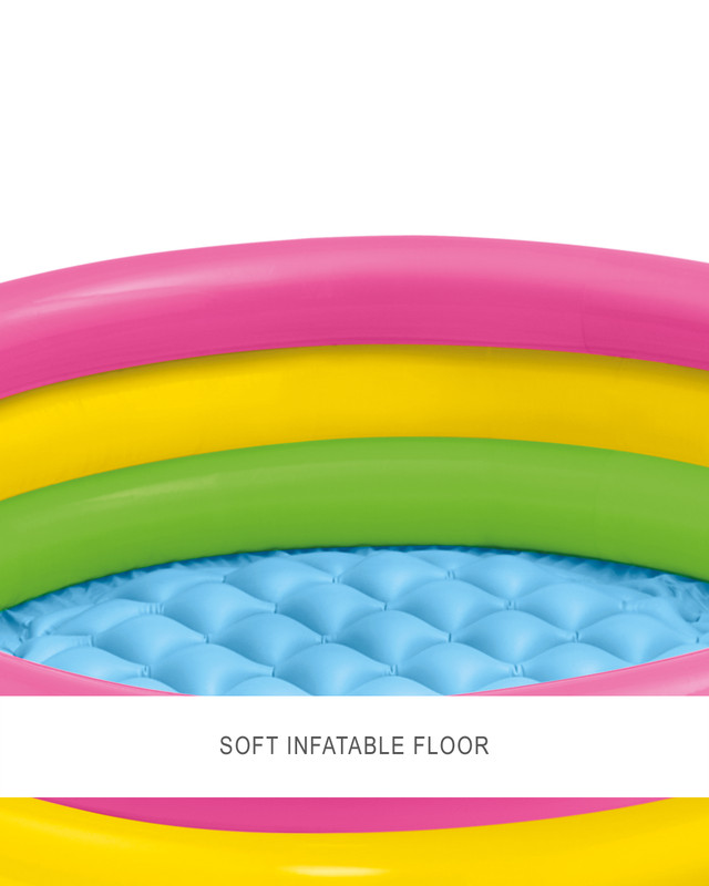 Intex Sunset Glow Inflatable Kiddie Pool - 34" x 10" 58924. 