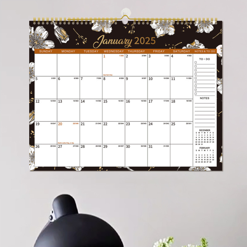 New Calendar 2025 Wall Monthly Calendar Jan To Dec 2025 Annual Yearly Planner 2025 Calendars Wall Planner 12x17 Inch 12 Monthly. 