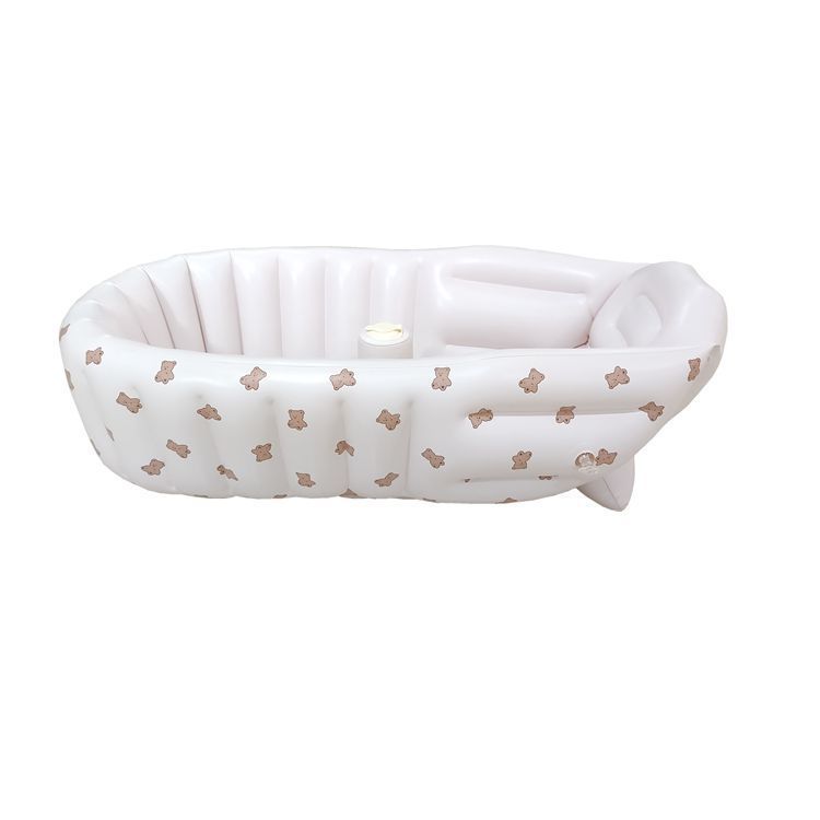 Baby Shower Basin Baby Folding Inflatable Learning Seat Multifunctional Dining Chair Bath Bench Small Sofa Shower Basin Bath Tub. 