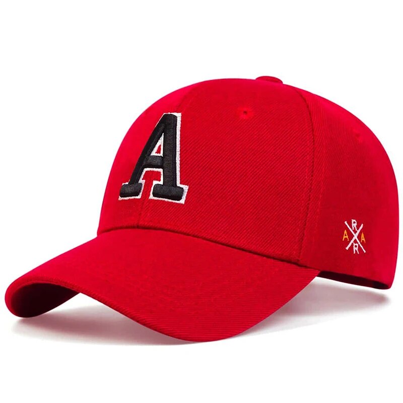 Unisex A Letter Side Ar Embroidery Baseball Caps Spring and Autumn Outdoor Adjustable Casual Hats Sunscreen Hat. 