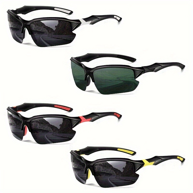 Outdoor Polarized Fashionable Sports Glasses for Men and Women, Windproof Suitable for Baseball Running Fishing Golf and Driving. 