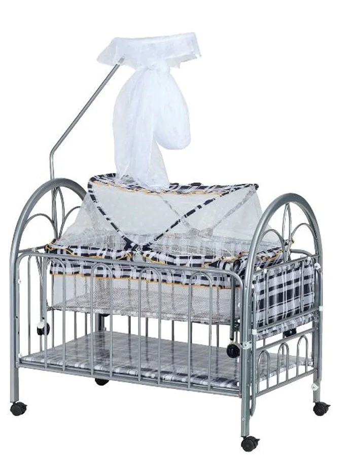 Steel 2024 baby cot