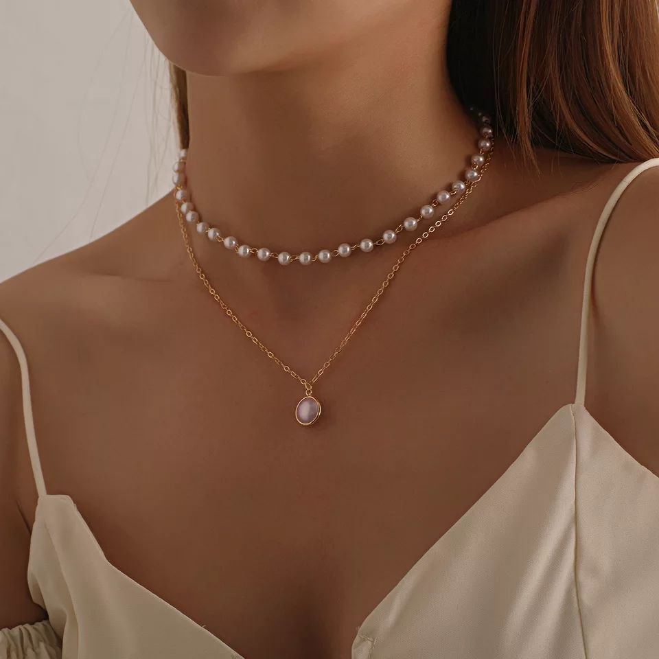 Cross Gift Gold Necklace Silver Necklace Crystal White Gold Gold Plated Jewelry Simple Retro Valentines Day Short Clavicle Chain Long Diamond Wild Pendant Female Fashion Necklace