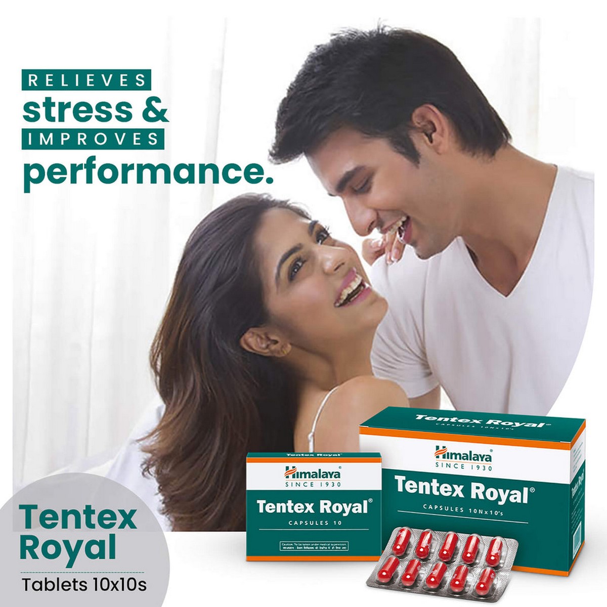 Himalaya Tentex Royal 10 capsules for Men. 