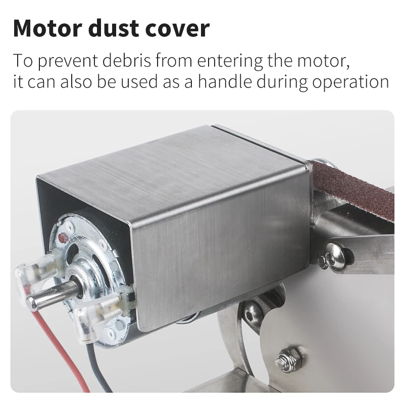 Belt Grinding Machine Electrical Polisher Machine Sharpening Machine Bench Grinder Variable Speed Mini Belt Sander Metal Sander. 