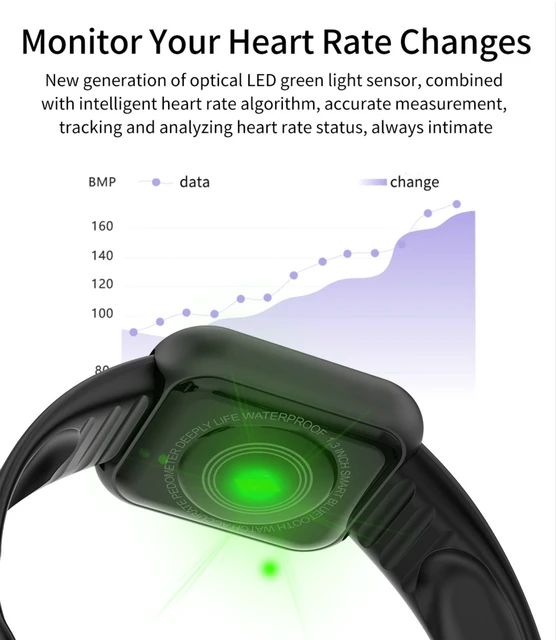 Y68 Smart Watch Sport Bracelet for Men Women High Quality Waterproof Band Bluetooth Wristband Fitness Tracker Heart Rate Monitor . 