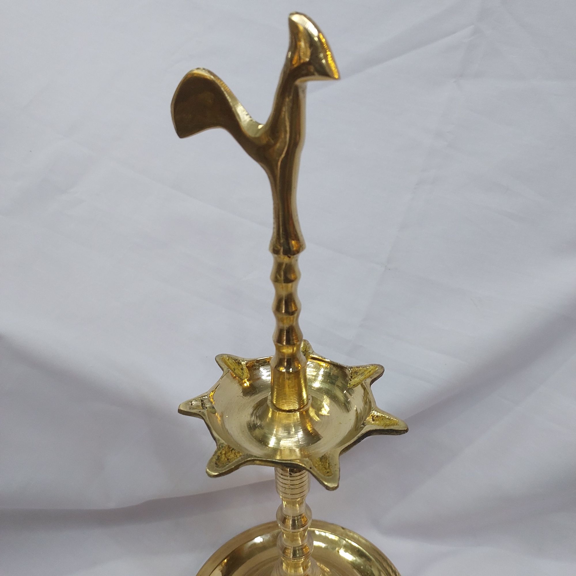 KUKULA PAHANA/ 12 INCH/ BRASS/ ROOSTER DESIGN. 