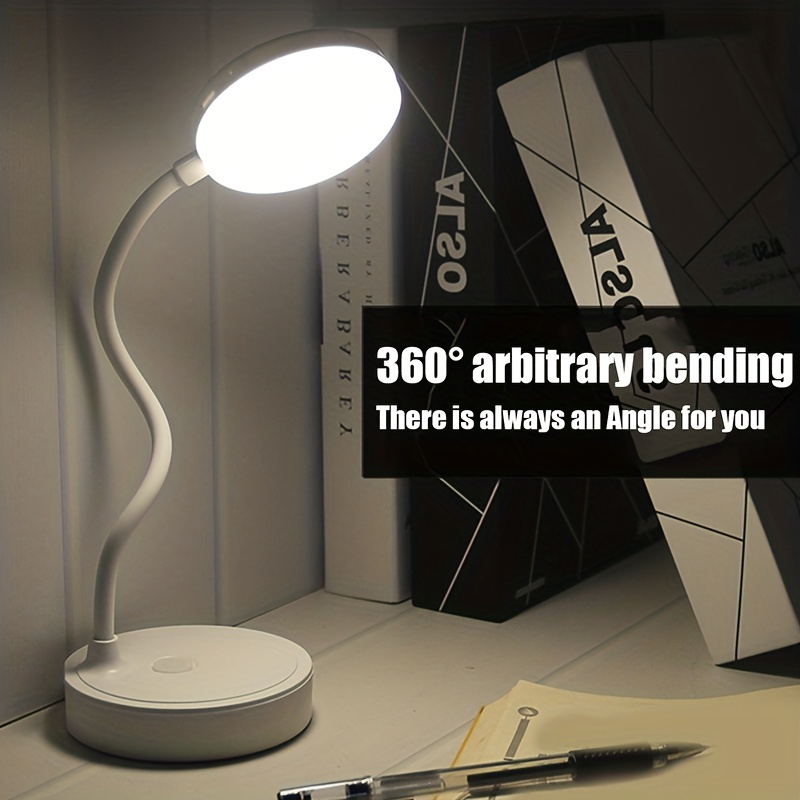 Table Lamp USB Rechargeable Desk Lamp Bed Reading Book Night Light LED Eye Protection Light Foldable  for Study Office Work Lamp. 