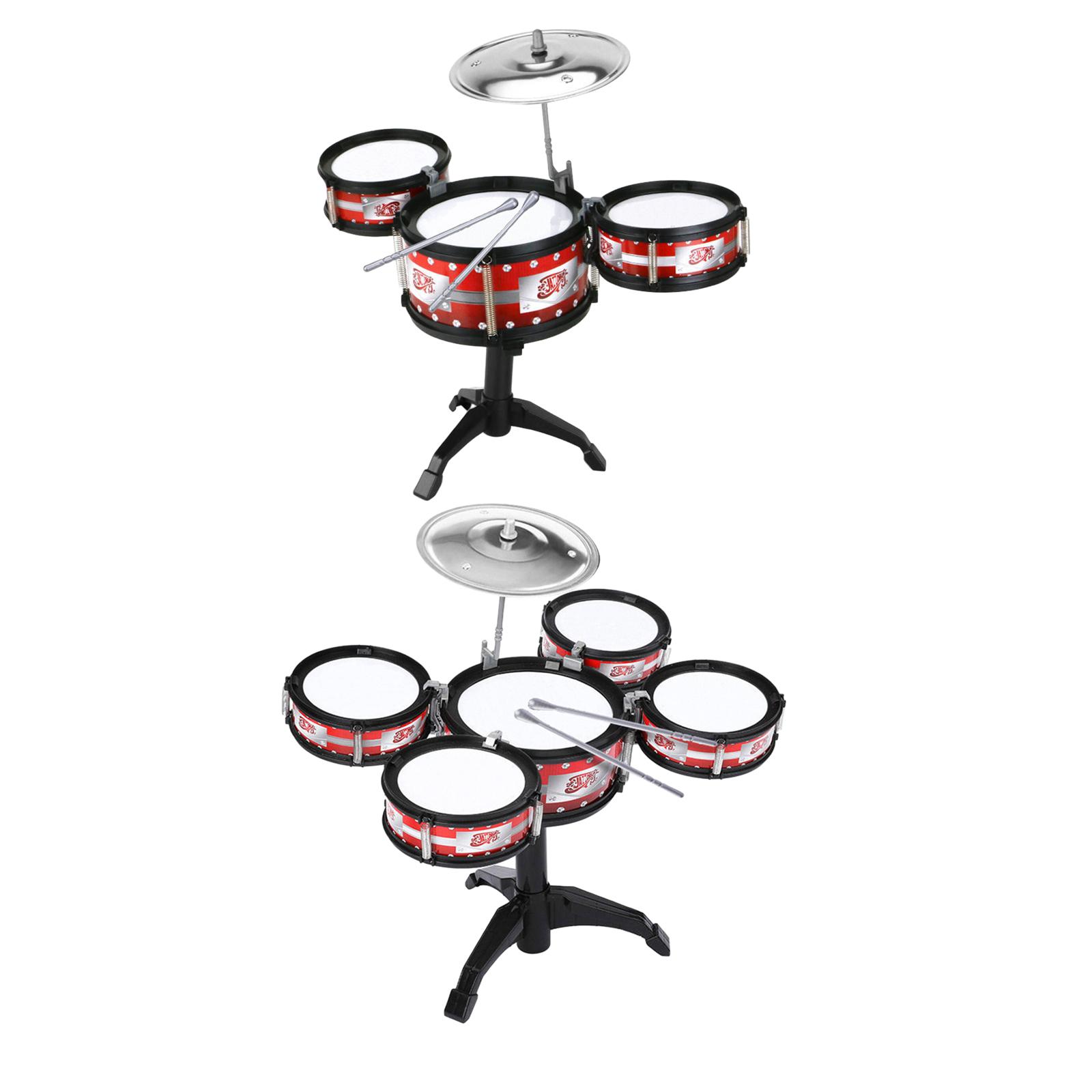 Beginners Kids Drum Set Musical Instrument Toys Educational Toys Toddlers Jazz Drum Set for Kids Kindergarten Girls Boys. 