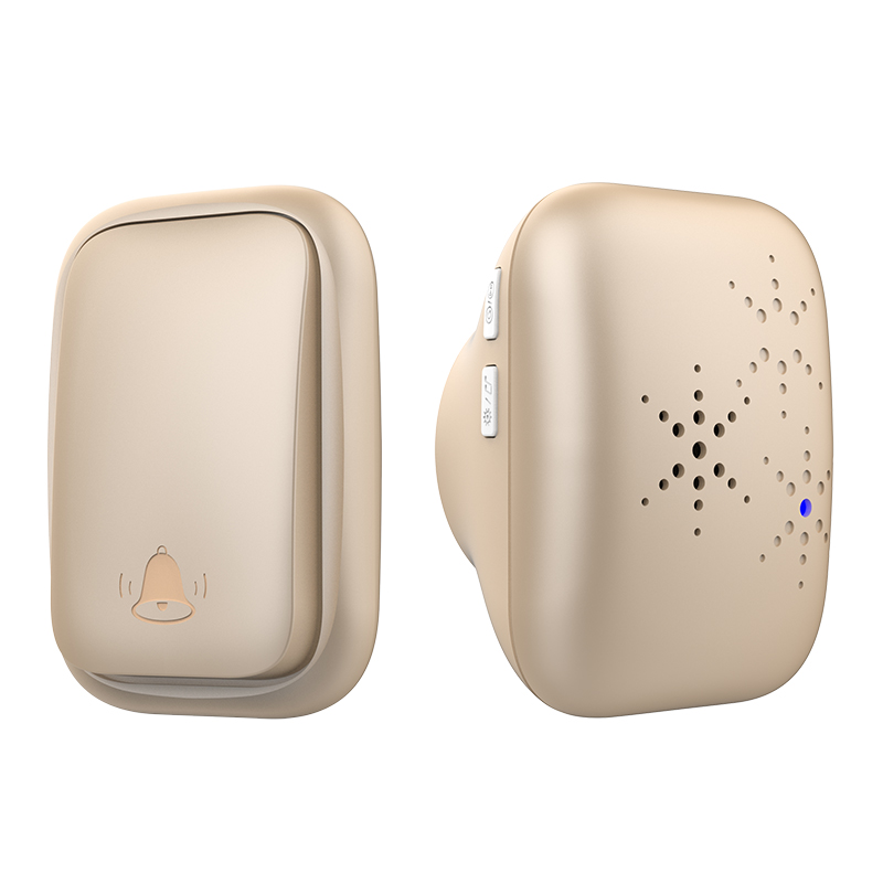Lunzo No Battery Self Powered Wireless Doorbell US/UK/EU Plug 38 Ringtones Outdoor Waterproof 150m Range Kinetic Door Bell. 