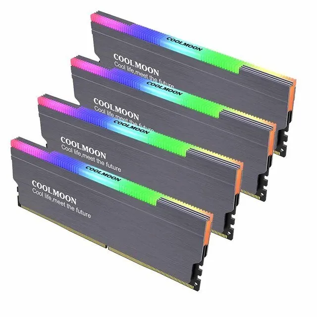 Pc Ram Cool Jonsbo NC-1 RAM Heatsink Cooler RGB 256 Color PC Memory Cooling Vest ...