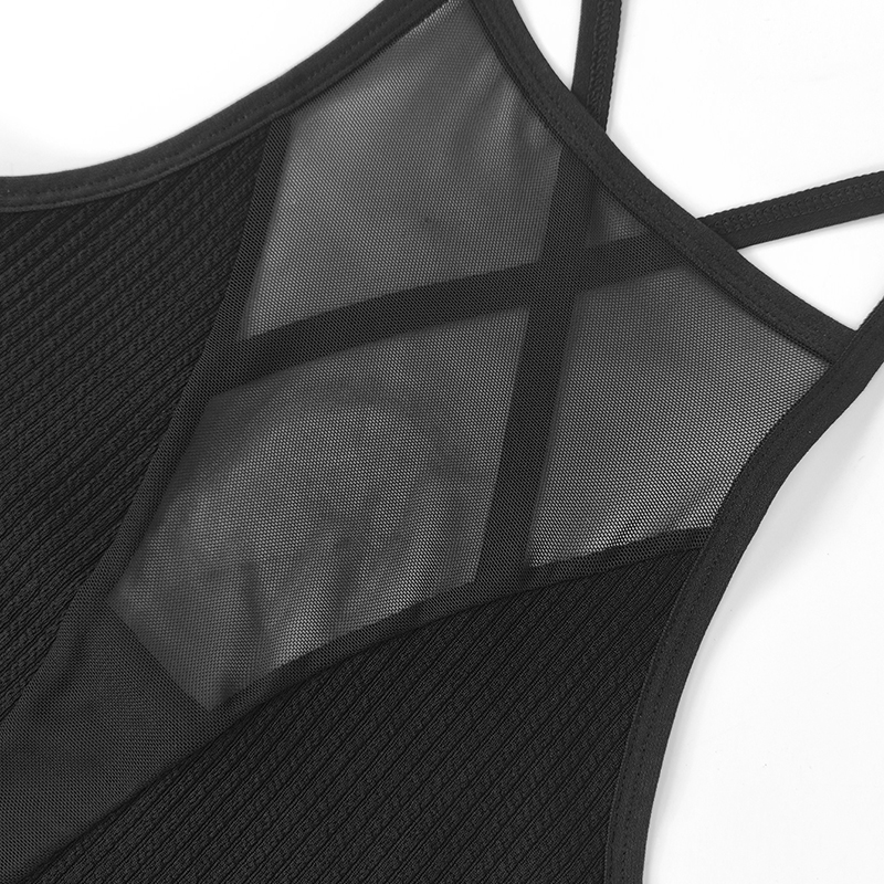 Sexy Mesh Camisole Crop Top Corset Seamless Backless Underwear Hot Fashion Women Casual Tank Top Bralette Adjustable Lingerie. 