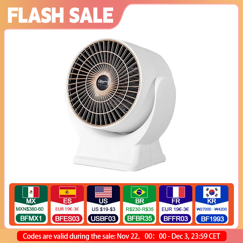 Portable Electric Heater Low Noise Air Heater Fast Heating Mini Desktop Fan Heater Winter Heating Warmer for Home Office Room