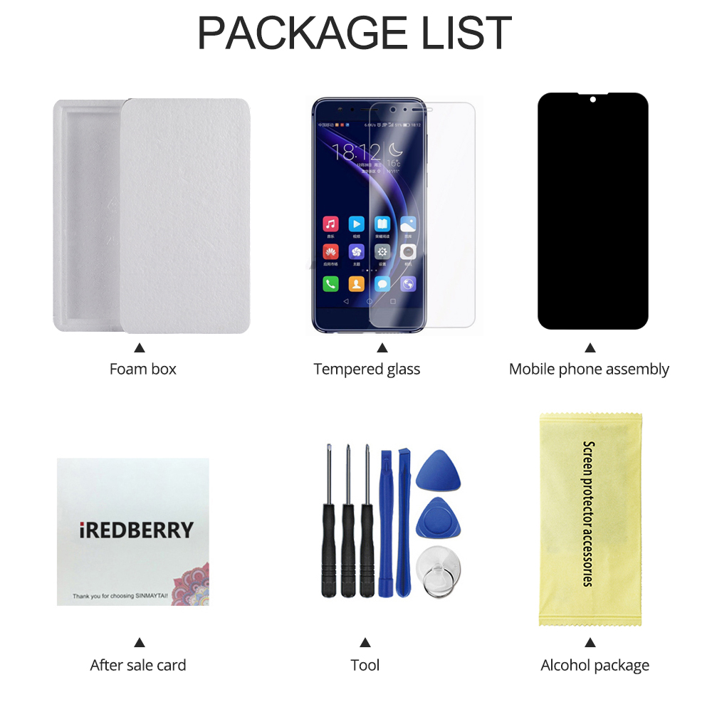 100% Tested For Huawei Y5 2019 LCD AMN-LX9 AMN-LX1 AMN-LX2 AMN-LX3 Display Touch Screen Digitizer Assembly with frame. 