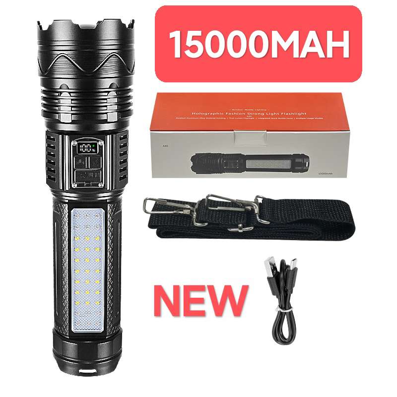 NEW 1000000LM High Power Led Flashlights Built-in Battery 15000mah ...