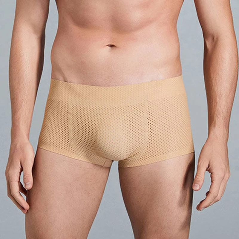 Men Sexy Butt Lifter Enlarge Push Up Underpants Breathable Men's Padded Boxer Underwear Butt-Enhancing Trunk Shorts Male Panties. 