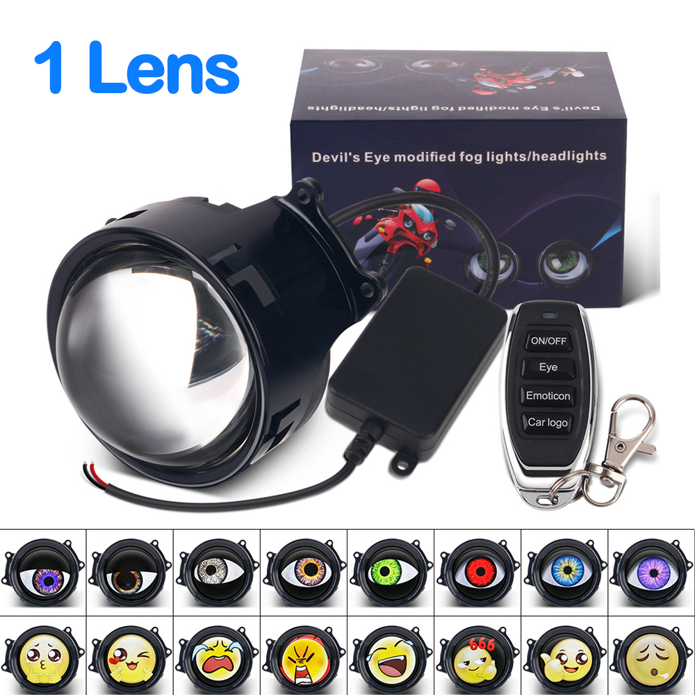 Dynamic Car Headlights Devil LED Eye Headlight Assembly Modified Light ...