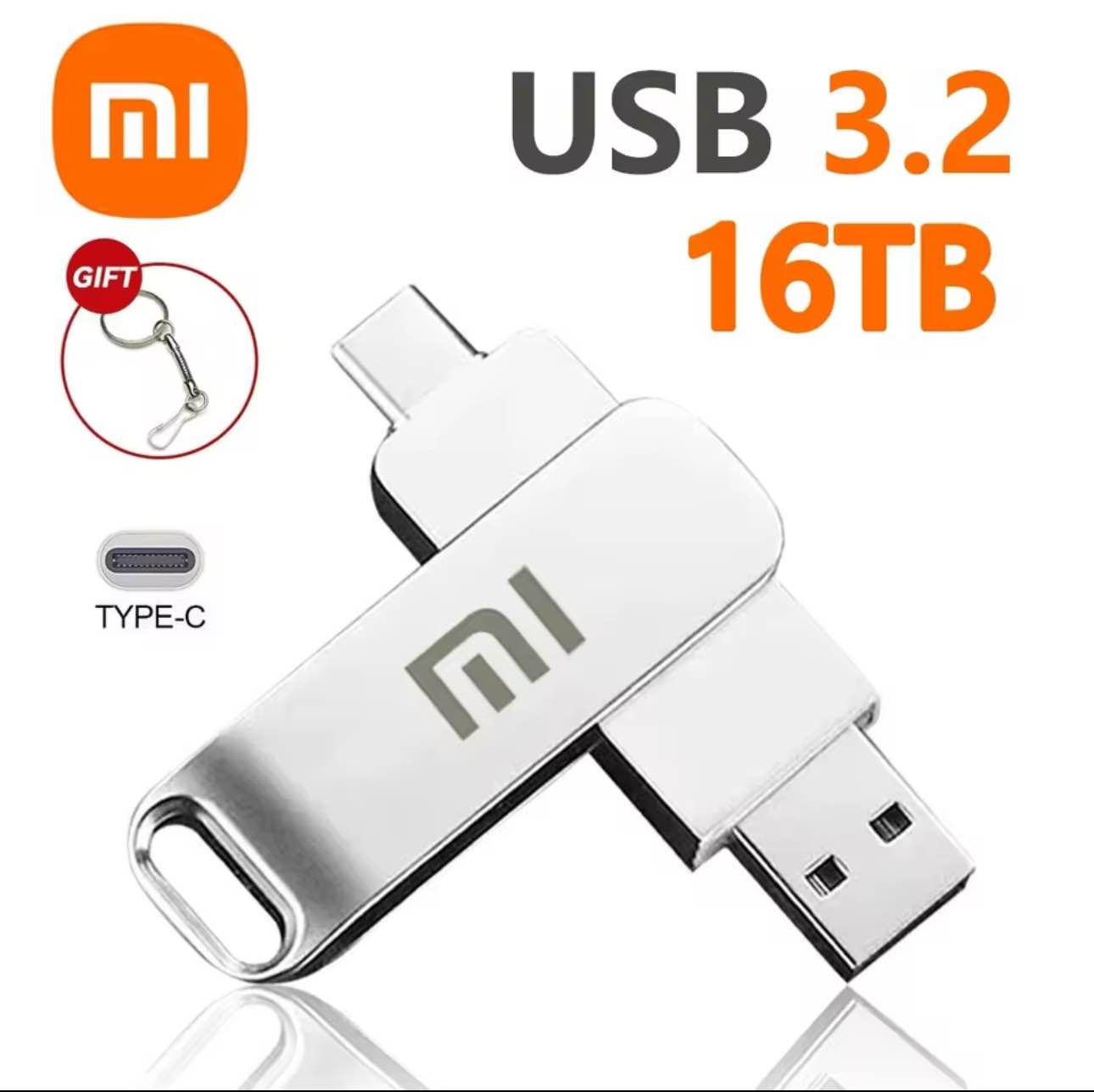 Xiaomi 16TB USB 3.2 Flash Drive Large Capacity High Speed Transfer ...