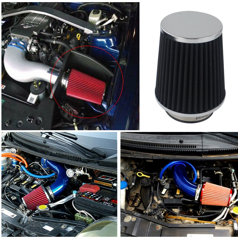 Universal Car High Flow Cold Air Intake Air Inlet Air Intake System Mushroom Head Air Filter Neck 76mm/70mm/63.5mm/ 60mm. 