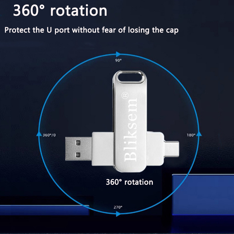 Pen Drive 64GB  OTG 128GB Type C USB 2.0 Flash Drive External Memory Stick for SmartPhone MacBook Tablet. 